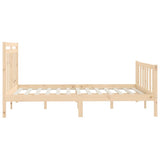 Bed Frame without Mattress Solid Wood Pine 160x200 cm 3107038