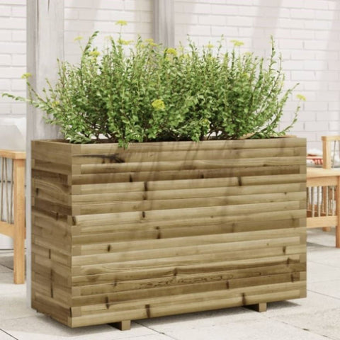 ZNTS Garden Planter 110x40x72 cm Impregnated Wood Pine 3282643