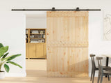 Sliding Door NARVIK Natural and Black 3445274