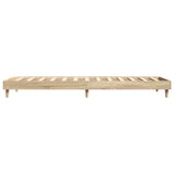 Bed Frame without Mattress Sonoma Oak 75x190 cm Small Single Engineered Wood 832104