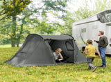 3 Man Camping Tent with Living Area and 2 Bedrooms, 3000mm Waterproof Family Tent with Sewn-in T3398P347559