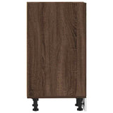 Bottom Cabinet Riga Brown Oak 30x44.5x81.5 cm Engineered Wood 854199