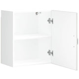 Kitchen Wall Cabinet Kalmar High Gloss White Engineered Wood 853561
