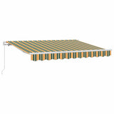 Retractable Awning Green 300 x 200 cm Fabric 3329609