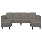 Fabric Sofa with Cushion Light Grey Corduroy fabric 3335131