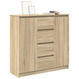 Sideboard with Drawers Sonoma Oak 100.5x35x98.5 cm Engineered Wood 3328455