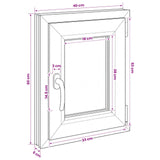 Basement Window RISOR 40 x 60 cm PVC and Glass 42047862