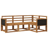Outdoor Sofa Set 4 pcs Natural Solid Acacia Wood 3385160