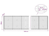 Gabion with 5 mm Wire and 5x10 cm Mesh 1150x30x100 cm 3464657
