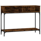 Console Table Smoked Oak 100x30.5x75 cm Engineered Wood 833390