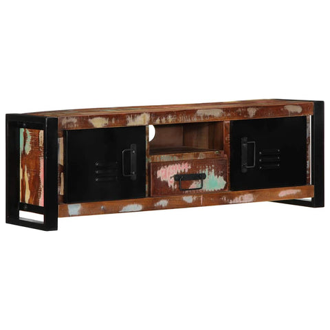 ZNTS TV Cabinet 100x30x35 cm Solid Wood Reclaimed 4013594