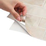 Decorative Stickers 20 pcs Beige Marble 29 x 21 cm 42046148