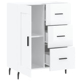 Sideboard High Gloss White 69.5x34x90 cm Engineered Wood 830278
