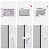 Basement Window RISOR 90x60 cm Tilt&Turn DIN Left White 4108360
