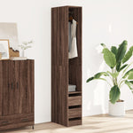 Wardrobe Brown Oak 30x50x200 cm Engineered Wood 3307744