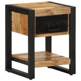 Bedside Cabinet 35x34x45 cm Solid Rough Wood Mango 4013567