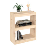 ZNTS Book Cabinet/Room Divider 60x30x71.5 cm Solid Wood Pine 808158