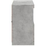 Sideboard with LED Lights Concrete Grey 81x37x67 cm 836661