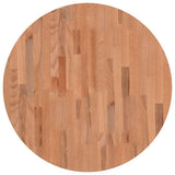 Table Top 70x2.5 cm Round Solid Wood Beech 355938