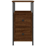 Bedside Cabinet Brown Oak 30x60x60 cm Engineered Wood 826071