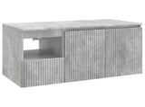 Bathroom Furniture Set 2 pcs Concrete Grey Engineered Wood 3404117
