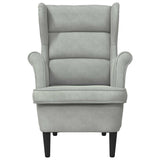 Armchair Light Grey Velvet 42012824