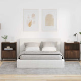 Bedside Cabinet 2 pcs Brown oak 49 x 36 x 61 cm Engineered wood 883489