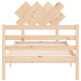 Bed Frame without Mattress Single Solid Wood 3195251