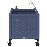 Garden Planter with Irrigation&Wheels 2 pcs Grey PP 3422996