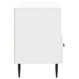 TV Cabinet High Gloss White 102 x 34.5 x 50 cm Engineered Wood 894909