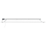 Manual Awning Frame with LEDs Brown and White 4 x 2 m 3420559