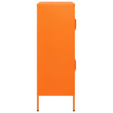 Storage Cabinet Orange Steel Medium Storage Cabinet Rectangular 336138