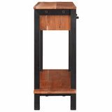Console Table with Drawer Brown and Black 110 x 30 x 75 cm 4104004