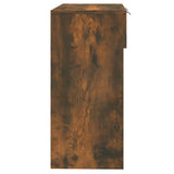 Console Table Smoked Oak 90x36x75 cm Engineered Wood 817072