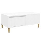 Coffee Table White 90x50x36.5 cm Engineered Wood 821108