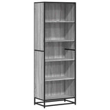 Bookcase Grey Sonoma 60x35x170.5 cm Engineered Wood 3300853