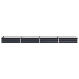 Raised Garden Bed Anthracite 320 x 80 x 24 cm cold-rolled steel 8006499