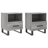 Bedside Cabinets 2 pcs Grey Sonoma 40x35x47.5 cm Engineered Wood 827497