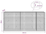 Gabion with 3.5 mm Wire and 5x5 cm Mesh 250x30x150 cm 3462263