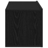 TV Cabinet 100 x 30 x 30 cm Black Oak Engineered Wood 862487