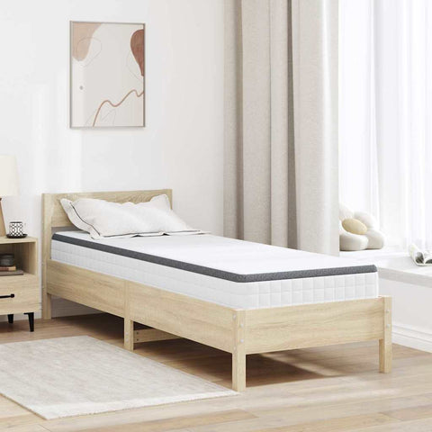 Mattress White and Grey 80 x 200 cm Bonell Spring 4106437