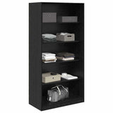 Wardrobe with Shelf Black Oak 100 x 50x 200 cm Engineered Wood 3403218