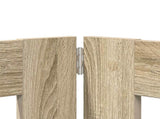 Dog Gate with Stands 6 pcs Sonoma Oak 80 x 80 cm 892086