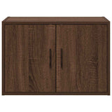 ZNTS Garage Wall Cabinets 2 pcs Brown Oak Engineered Wood 860656