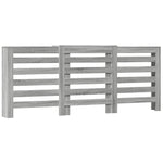 ZNTS Radiator Cover Grey Sonoma 205x21.5x83.5 cm Engineered Wood 852722