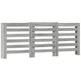 ZNTS Radiator Cover Grey Sonoma 205x21.5x83.5 cm Engineered Wood 852722