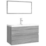 Bathroom Furniture Set Grey Sonoma Engineered Wood 3120352