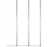 Bath Enclosures 2 pcs 104x130 cm Tempered Glass Transparent 146228