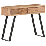 323522 Console Table 100x35x76 cm Solid Acacia Wood with Live Edges