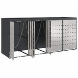 Wheelie Bin Storage for 4 Bins Anthracite 272 x 77.5 x 121.5 cm 3394785